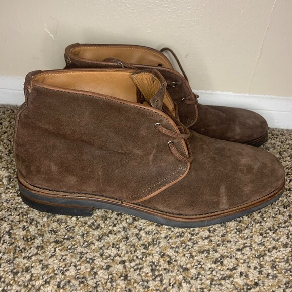 Aquatalia Brown Suede Waterproof Rinaldo Boots Men\'s Size 11 main image 5